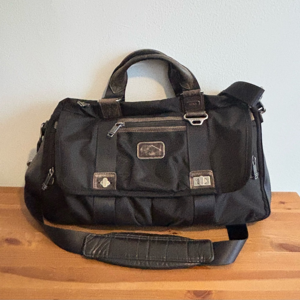 Tumi Alpha Bravo Pinckney Flap Briefcase Laptop Carry Bag Black 22634